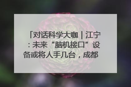 对话科学大咖｜江宁：未来“脑机接口”设备或将人手几台，成都有明确的技术优势