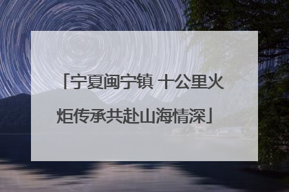 宁夏闽宁镇 十公里火炬传承共赴山海情深