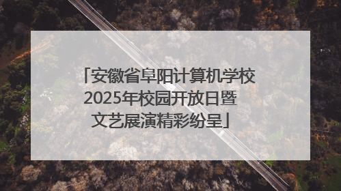 安徽省阜阳计算机学校2025年校园开放日暨文艺展演精彩纷呈