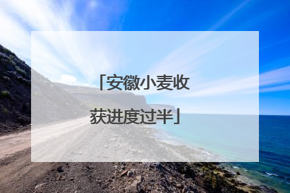 安徽小麦收获进度过半