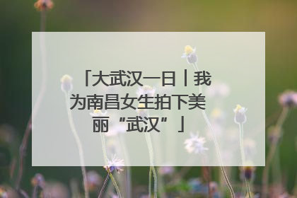 大武汉一日︱我为南昌女生拍下美丽“武汉”