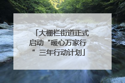 大栅栏街道正式启动“暖心万家行”三年行动计划