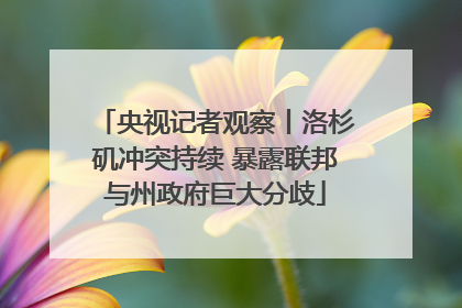 央视记者观察丨洛杉矶冲突持续 暴露联邦与州政府巨大分歧