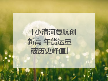 小清河复航创新高 年货运量破历史峰值