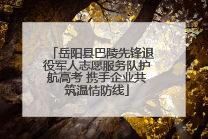 岳阳县巴陵先锋退役军人志愿服务队护航高考 携手企业共筑温情防线
