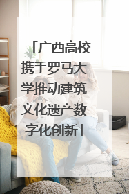 广西高校携手罗马大学推动建筑文化遗产数字化创新