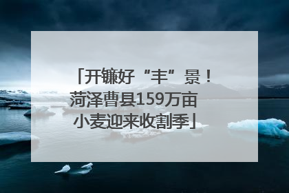 开镰好“丰”景！菏泽曹县159万亩小麦迎来收割季