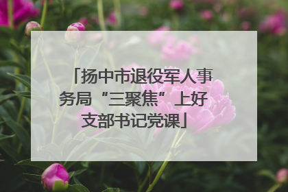 扬中市退役军人事务局“三聚焦”上好支部书记党课