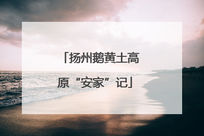 扬州鹅黄土高原“安家”记