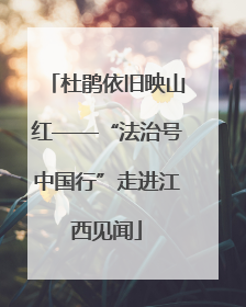 杜鹃依旧映山红——“法治号中国行”走进江西见闻