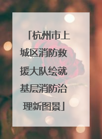 杭州市上城区消防救援大队绘就基层消防治理新图景