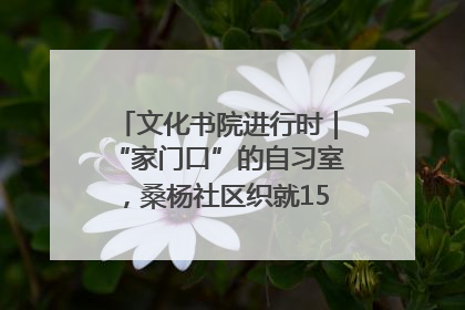 文化书院进行时｜“家门口”的自习室，桑杨社区织就15分钟学习生活圈