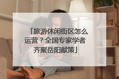 旅游休闲街区怎么运营？全国专家学者齐聚岳阳献策
