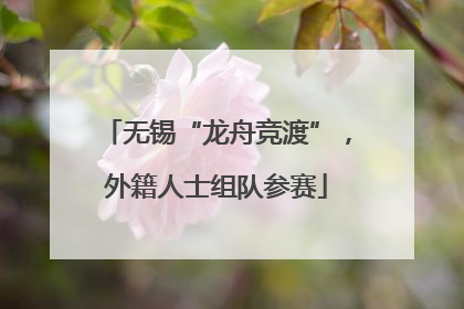 无锡“龙舟竞渡”，外籍人士组队参赛