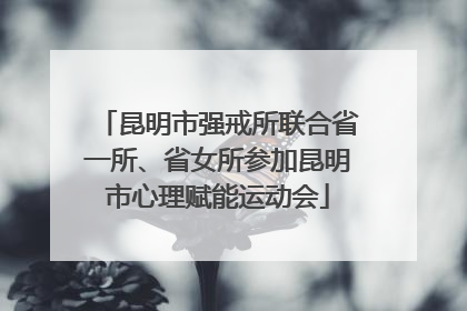 昆明市强戒所联合省一所、省女所参加昆明市心理赋能运动会
