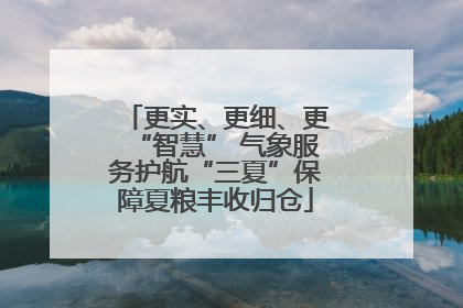 更实、更细、更“智慧” 气象服务护航“三夏”保障夏粮丰收归仓