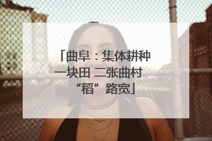 曲阜：集体耕种一块田 二张曲村“稻”路宽