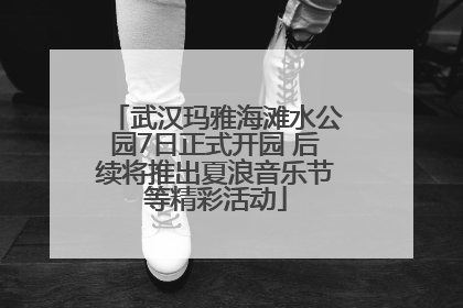 武汉玛雅海滩水公园7日正式开园 后续将推出夏浪音乐节等精彩活动