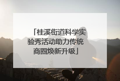 桂溪街道科学实验秀活动助力传统商圈焕新升级