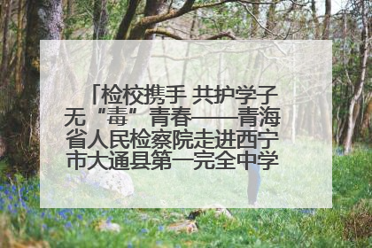 检校携手 共护学子无“毒”青春——青海省人民检察院走进西宁市大通县第一完全中学开展禁毒宣传侧记