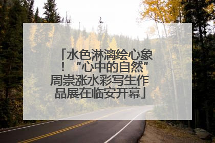 水色淋漓绘心象！“心中的自然”周崇涨水彩写生作品展在临安开幕
