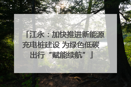 江永：加快推进新能源充电桩建设 为绿色低碳出行“赋能续航”