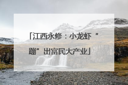 江西永修：小龙虾“蹦”出富民大产业