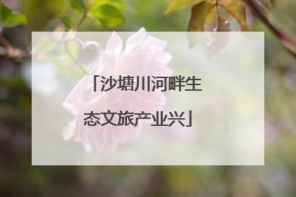 沙塘川河畔生态文旅产业兴
