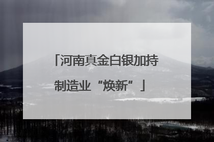 河南真金白银加持制造业“焕新”