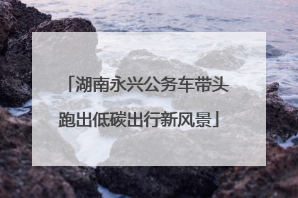 湖南永兴公务车带头跑出低碳出行新风景