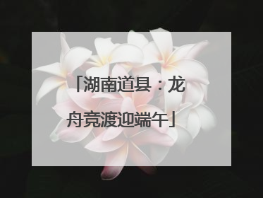 湖南道县：龙舟竞渡迎端午