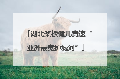 湖北桨板健儿竞速“亚洲最宽护城河”