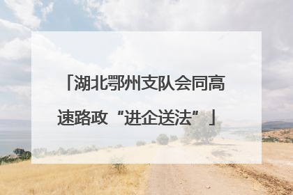 湖北鄂州支队会同高速路政“进企送法”