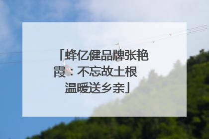 蜂亿健品牌张艳霞：不忘故土根 温暖送乡亲