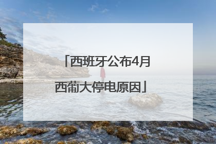 西班牙公布4月西葡大停电原因