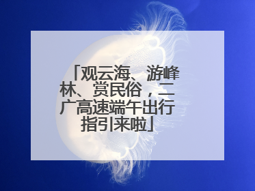 观云海、游峰林、赏民俗，二广高速端午出行指引来啦