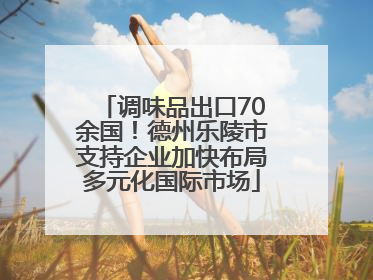 调味品出口70余国！德州乐陵市支持企业加快布局多元化国际市场