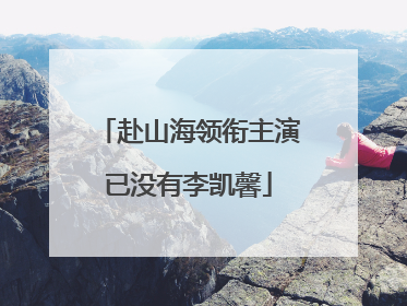 赴山海领衔主演已没有李凯馨