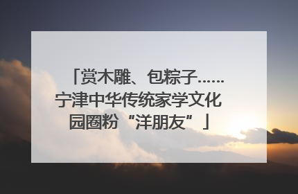 赏木雕、包粽子……宁津中华传统家学文化园圈粉“洋朋友”