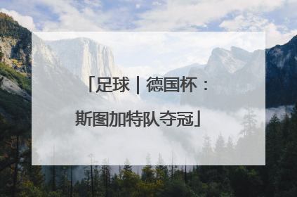 足球｜德国杯：斯图加特队夺冠