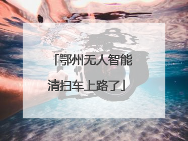 鄂州无人智能清扫车上路了