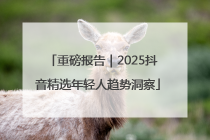 重磅报告｜2025抖音精选年轻人趋势洞察