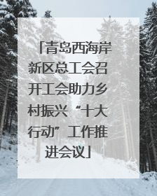 青岛西海岸新区总工会召开工会助力乡村振兴“十大行动”工作推进会议