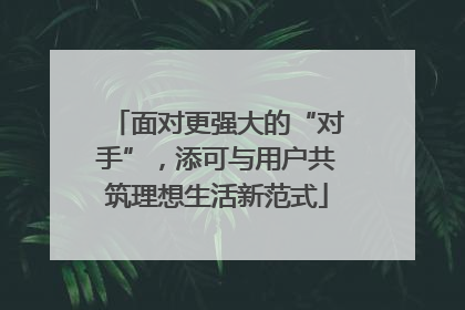面对更强大的“对手”，添可与用户共筑理想生活新范式
