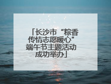 长沙市“粽香传情志愿暖心”端午节主题活动成功举办