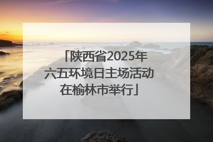陕西省2025年六五环境日主场活动在榆林市举行