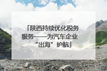陕西持续优化税务服务——为汽车企业“出海”护航