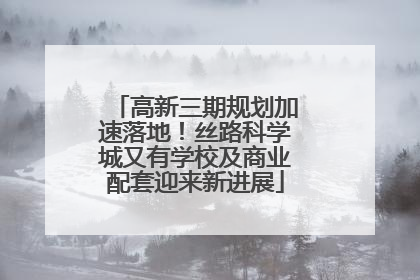 高新三期规划加速落地！丝路科学城又有学校及商业配套迎来新进展