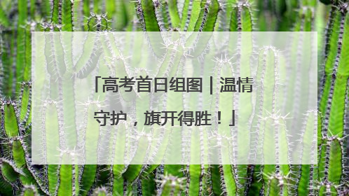 高考首日组图｜温情守护，旗开得胜！