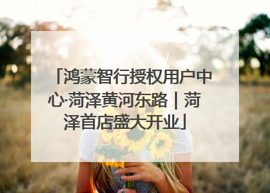 鸿蒙智行授权用户中心·菏泽黄河东路｜菏泽首店盛大开业